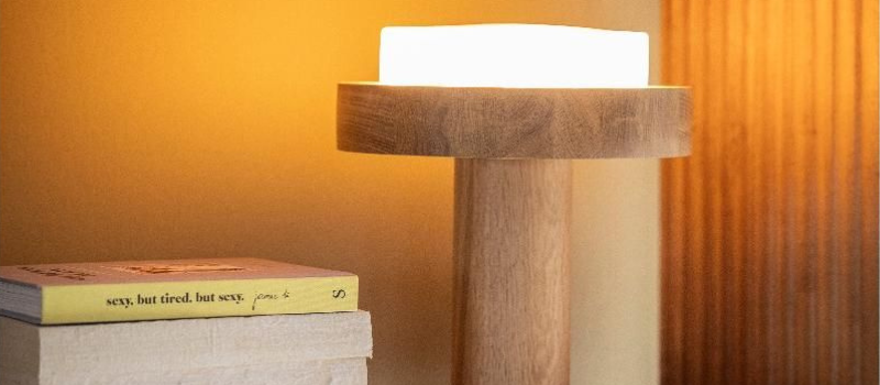 Houten tafellampen