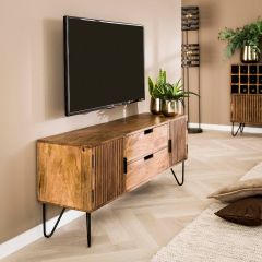 Odila tv-meubel mangohout 135cm van het woonmerk Fraaai