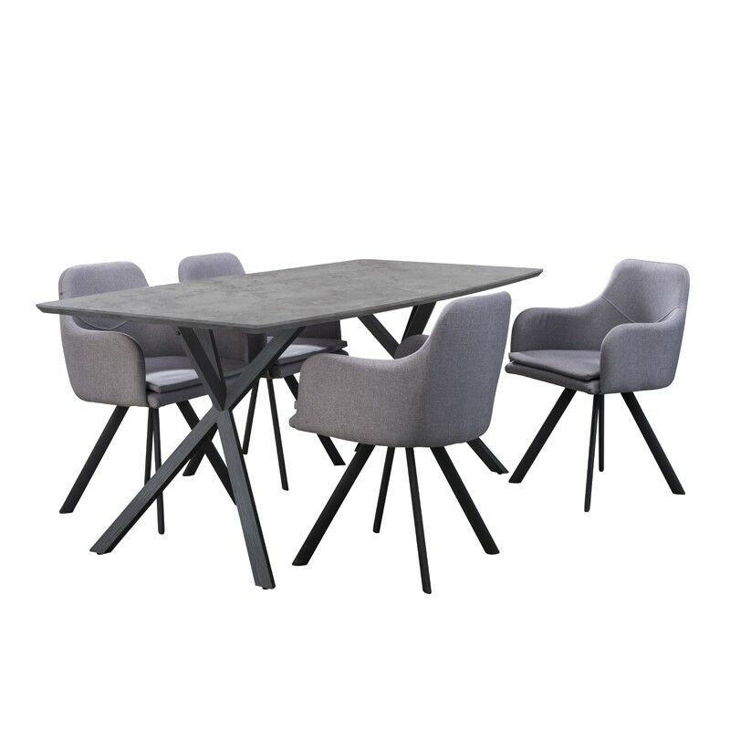 Hemlock eettafel beton 190 cm  - OUTLET B