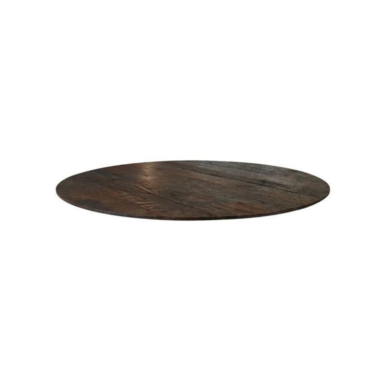 Rond Tafelblad Sloppy Edge - Espresso - Mangohout - 120 cm - Sloppy