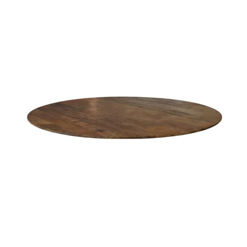 Rond Tafelblad Sloppy Edge - Nature Smooth - Mangohout - 130 cm - Sloppy