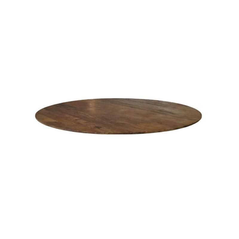 Rond Restaurant-/Bartafelblad - Sloppy Edge - Nature Smooth - Mangohout - 120 cm - Sloppy