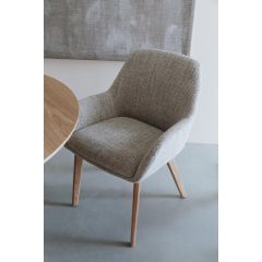 Callie eetkamerstoel poot hout