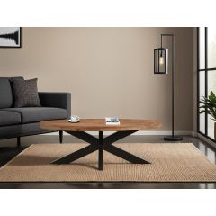 Sturdy eettafel ovaal 130 cm - naturel