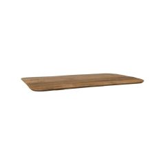 Restaurant-/Bartafelblad Rechthoek Sloppy Edge 120x70 cm - nature smooth mangohout