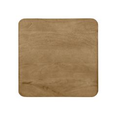 Restaurant/Bartafel Blad Vierkant Sloppy Edge 70x70 cm - naturel mangohout