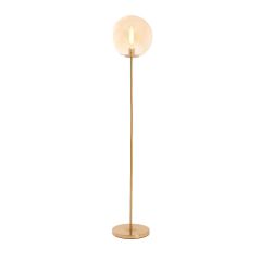 Medina vloerlamp Ø30x160 cm - glas amber+goud - OUTLET B