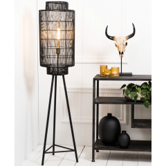 Gruaro vloerlamp mat zwart 125 cm van het woonmerk Light & Living