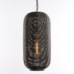  Tomek hanglamp Ø29x63 cm mat zwart van het woonmerk Light&Living
