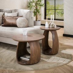 Buster bijzettafel S - massief acacia glaze bruin