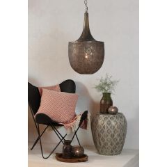 Tanya hanglamp Ø41x74 cm - bruin/goud