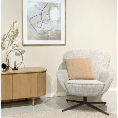 Livingfurn Sven draaifauteuil - bisque oasis