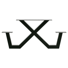 Tablo onderstel X-poot outdoor metaal zwart (1 stuks) van het woonmerk Woood