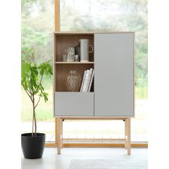 Jao wandkast - 150 cm  - grijs/naturel