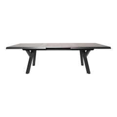 Uittrektafel Castilla nuance 204/264x102 cm - antraciet