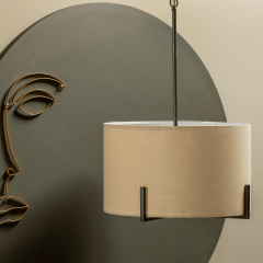 Holly hanglamp zwart/naturel van het woonmerk WOOOD