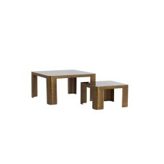 Oxe salontafel set van 2 - antiek brons