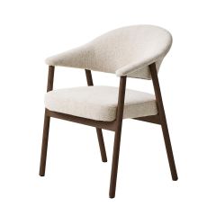 Tisha eetkamerstoel donkerbruin