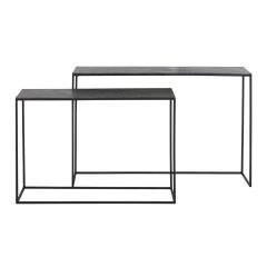 Boca sidetable set van 2 - antiek mat zwart