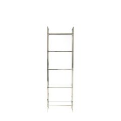 Mariki wandkast 55x40x180 cm - glas helder/nikkel