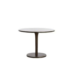 Pazo bijzettafel Ø61x41 cm - donkerbruin marmer