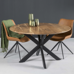 Oslo eettafel rond naturel