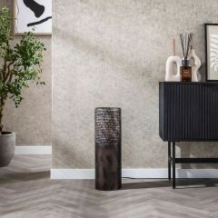 Markus vloerlamp Ø20 cilinder 60 cm - zwart bruin