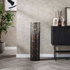 Markus vloerlamp Ø22,5 cilinder 90 cm - zwart bruin