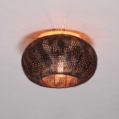 Brodie plafondlamp Ø40 cm - zwart/bruin