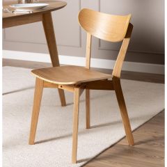 Nøra Kyan eetkamerstoel | naturel oak onderstel - naturel