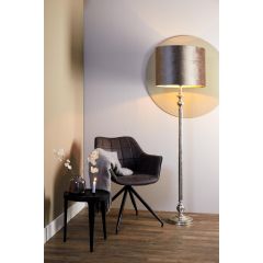Bago vloerlamp - ruw nikkel
