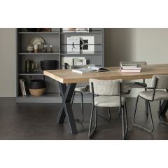 Combi-Tablo mangohout 180x90 cm + Alkmaar poot