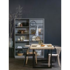 Combi-Tablo mango visgraat 180x90 cm + U-poot