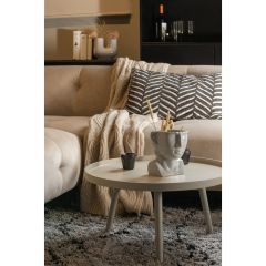 Mesa bijzettafel 34xø60 cm hout - zand