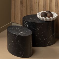 Quint bijzettafel 40x48x33 cm - zwart