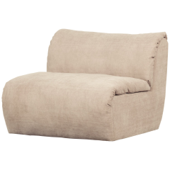 Baggy 1-zitsbank geweven chenille