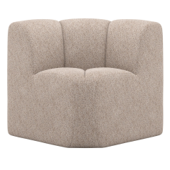 Mojo eetbank hoek met rugleuning wollig