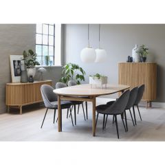 Leif eiken eettafel - 100 x 190 cm - naturel