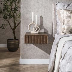 Marino zwevend nachtkastje - 1 lade - acaciahout