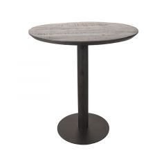 Restauranttafel Ø70x74 cm - sloppy edge - zwart