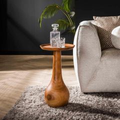 Anantoli ronde bijzettafel - Ø35 cm - naturel van het woonmerk Fraaai