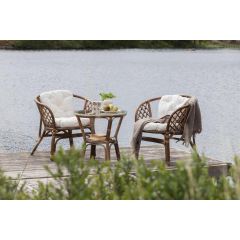 Tarek café set - naturel - rattan