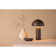 Lexa ronde  tafellamp - spraytone - bruin