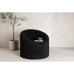 Nuko fauteuil - teddy - zwart