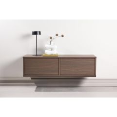 Natalia hangend TV-meubel - 100 cm - mokka
