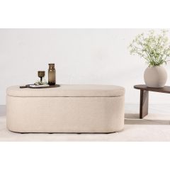 Ziva poef - 130 cm - off white