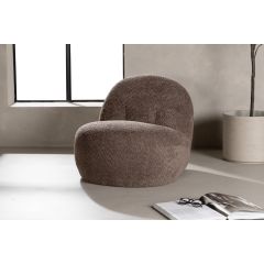Samuel fauteuil - boucle - bruin