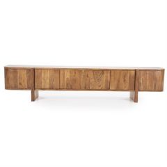 TV-meubel Julian - acaciahout - 240 cm - 6 deurs
