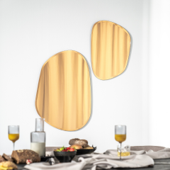 Organische spiegel Amber - groot