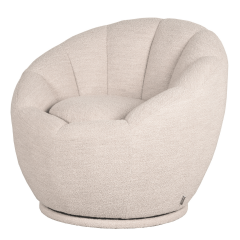Crown fauteuil draaibaar bouclé